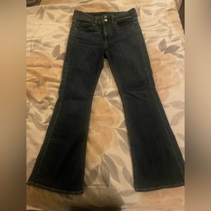 American Eagle Artist Flare bell bottom jeans. Dark wash